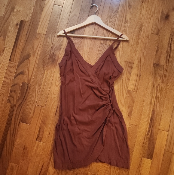 Free People Dylan Wrap Dress in Desert - Picture 6 of 6